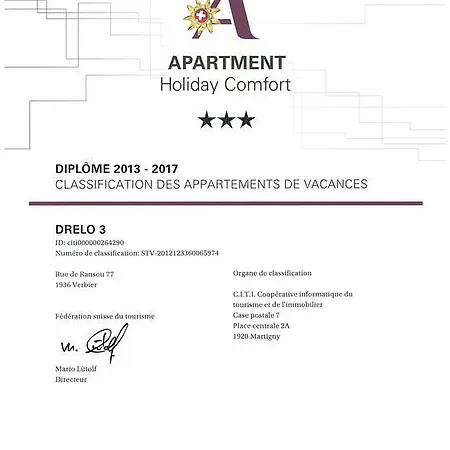 Apartamento Drelo 3 Verbier
